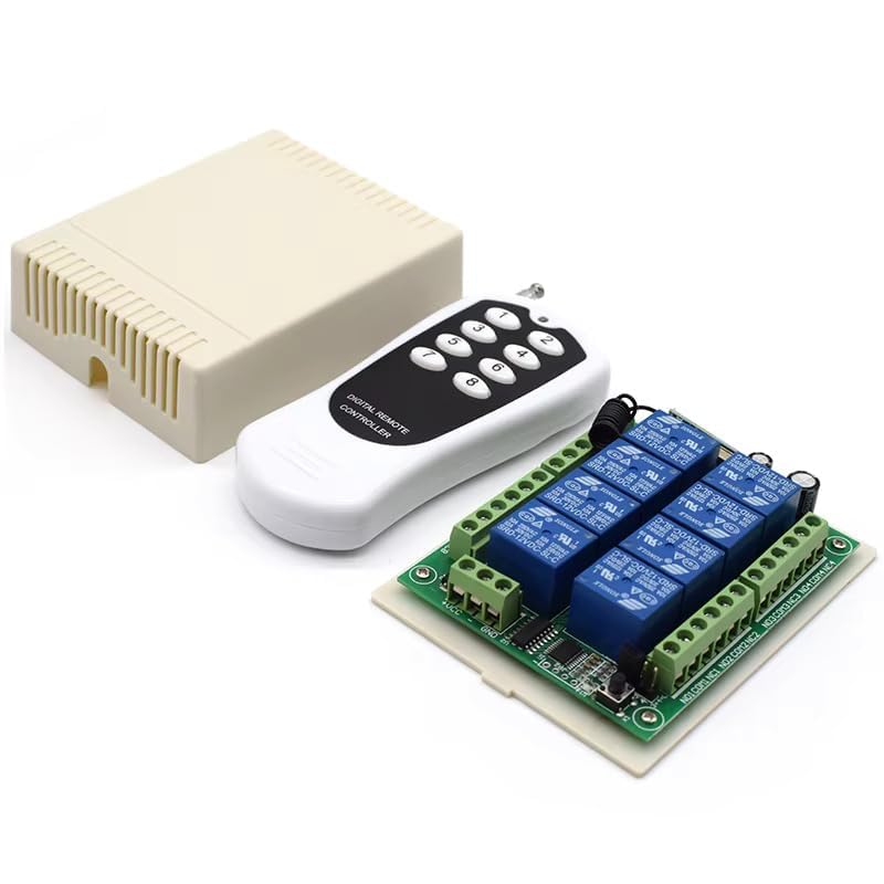 8 Channel RF Wireless ON/OFF Smart Switch with RF Remote Control